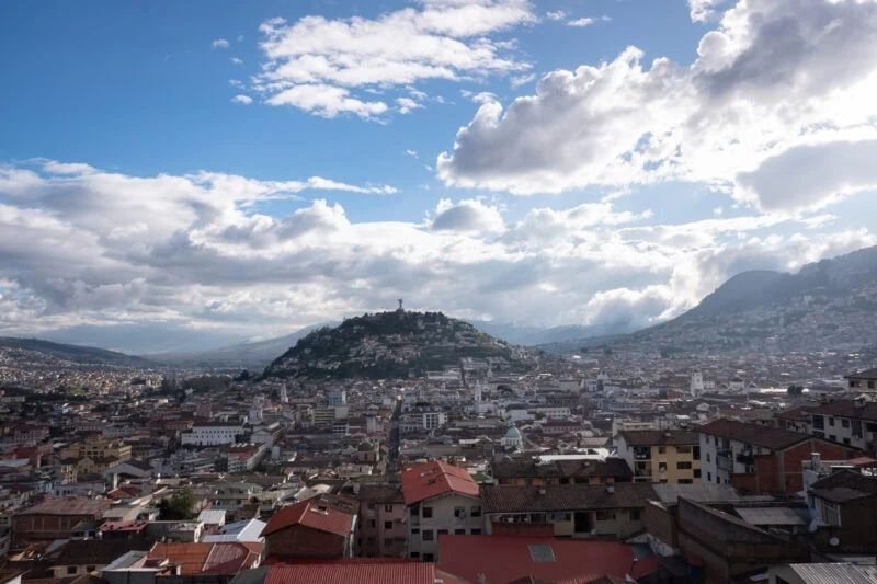 Virgen de El Panecillo über Quito, Ecuador